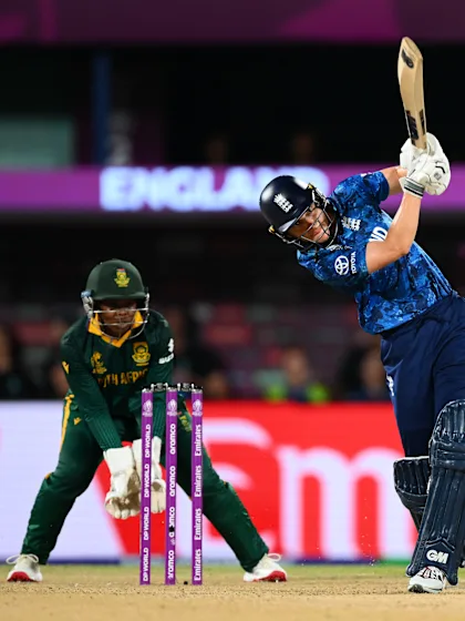 Amy Jones hits a straight boundary | CWC25