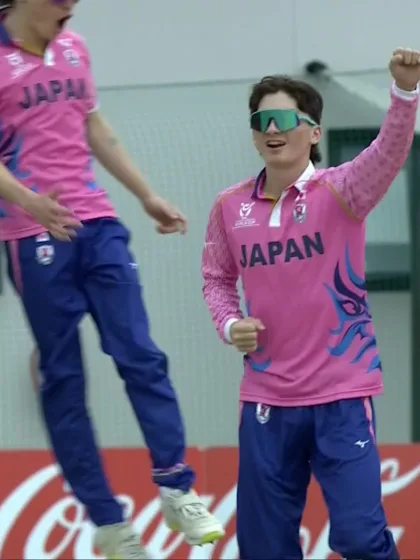 Karim Kiseto - Wicket - Japan vs Tanzania