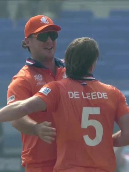JJ Smit - Wicket - Netherlands vs Namibia
