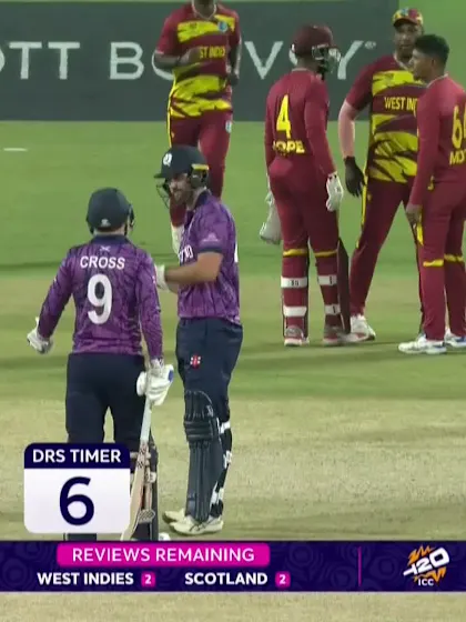 Tom Bruce - Wicket - West Indies vs Scotland