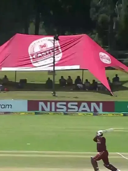 Samuels is caught in the deep by Sole off Leask for 51