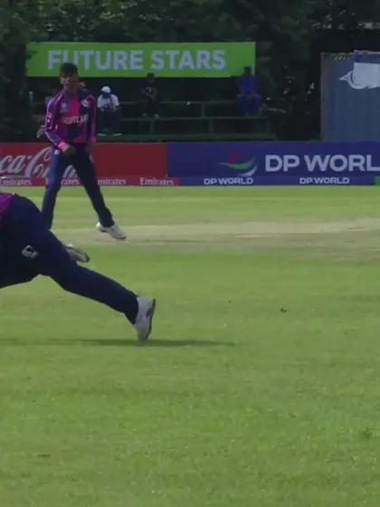 Ahmad Hussain with a Four vs. Scotland