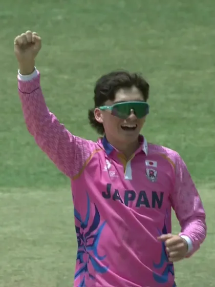 Ally Hafidhi - Wicket - Japan vs Tanzania