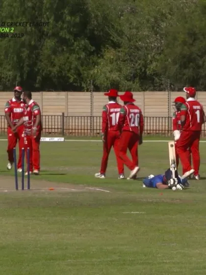 WCL 2: Namibia v Oman – Frylinck run out for 7