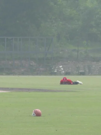 ICC CWC Challenge Group A: Nitish Kumar catches out Malaysia's Virandeep Singh