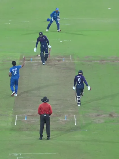 Michael Leask - Wicket - Afghanistan vs Scotland