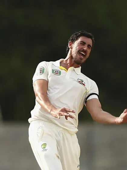 Starc, Hazlewood and Bishoo on the charge