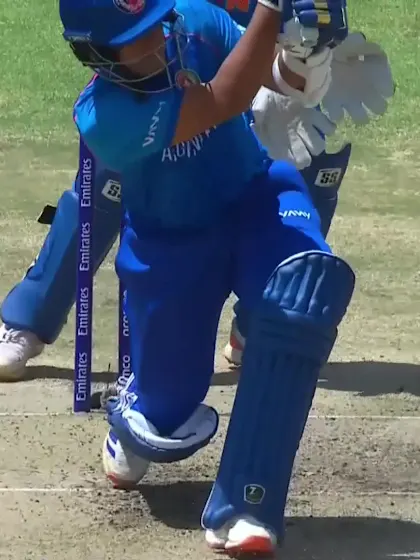 Faisal Khan with a Four vs. India