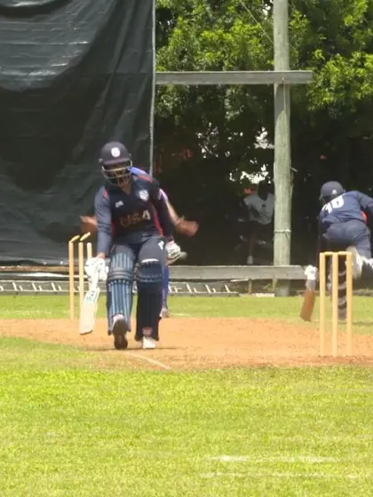 Men's T20WCQ Americas: Bermuda v USA – Patel run out by Fray