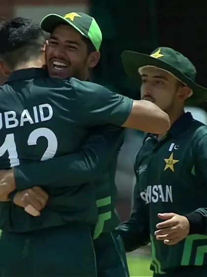 Logo of Ubaid Shah with a Caught Out vs. Ireland