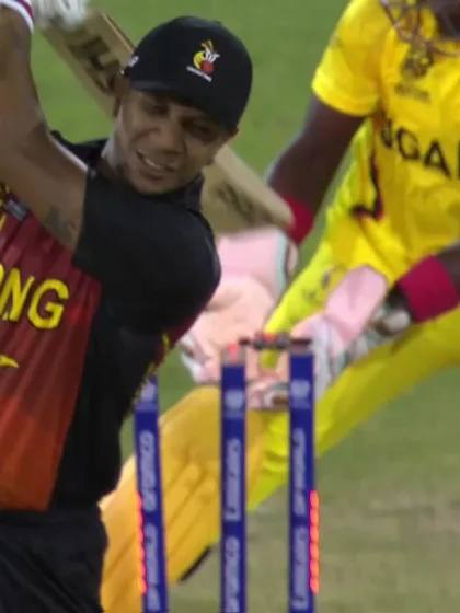 Logo of Charles Amini - Wicket - Papua New Guinea vs Uganda