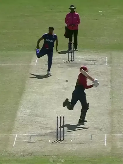 Logo of Rohan Mustafa - Wicket - Nepal vs UAE