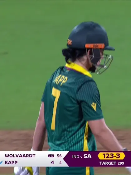 Marizanne Kapp - Wicket - India Women vs South Africa Women