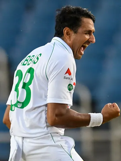 Abbas' late double-strike blows first Test wide open