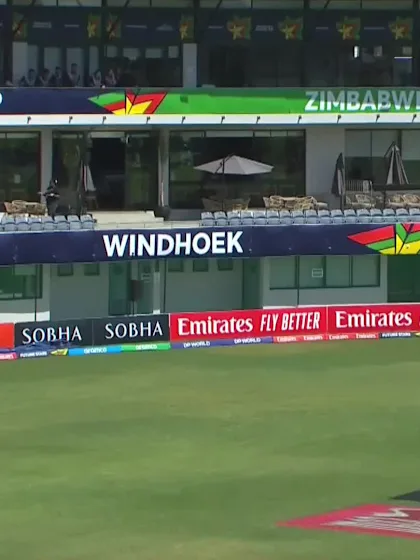 Faisal Khan with a Six vs. Sri Lanka