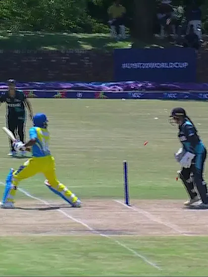 Wicket-Henriette-Isimbi-Rwanda-U19s-Women v New-Zealand-U19s-Women ICC U19W T20WC 2023