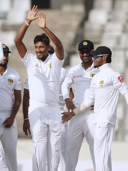 Sri Lanka on top after 14-wicket day