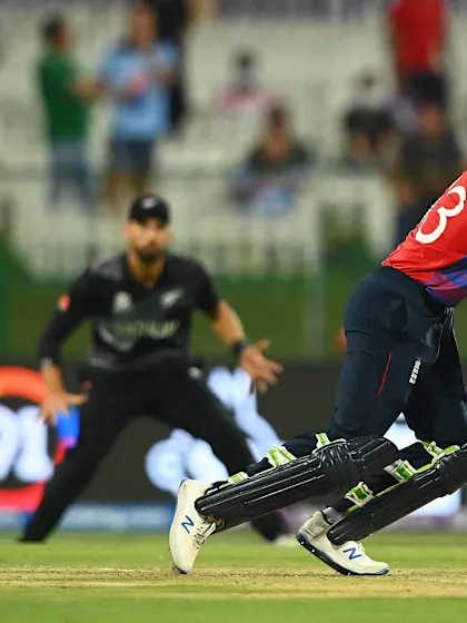Jos Buttler hits the first boundary of the semi-finals