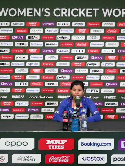 22 March - Hamilton - India player Rajeshwari Gayakwad post-match press conference