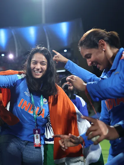 Pratika Rawal joins the winning celebration | CWC25