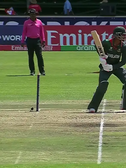 Logo of Rizwan Chowdhury with a Four vs. Pakistan