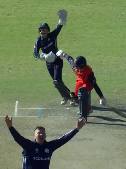 Logo of Scott Edwards - Wicket - Scotland vs Netherlands