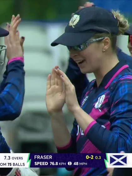 Gaby Lewis - Wicket - Scotland vs Ireland