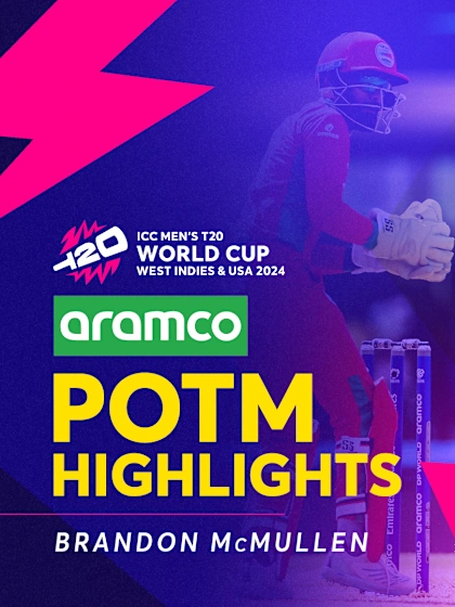 Logo of Brandon McMullen helps Scotland down Oman | POTM Highlights | OMA v SCO | T20WC 2024