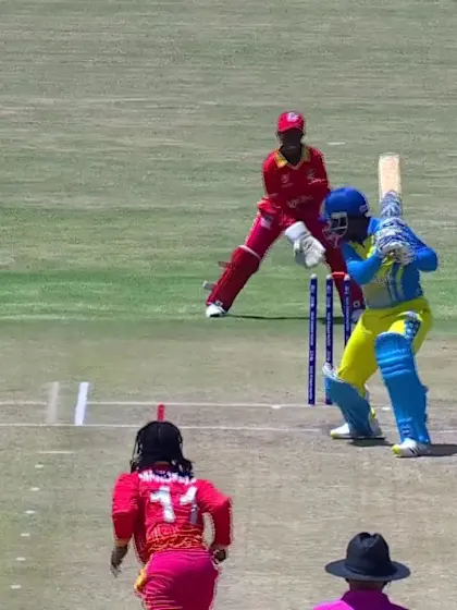 Wicket-Merveille-Uwase-Zimbabwe-U19s-Women v Rwanda-U19s-Women ICC U19W T20WC 2023