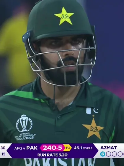 Shadab Khan - Six - Pakistan vs Afghanistan