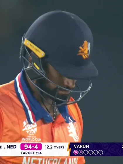 Aryan Dutt - Wicket - India vs Netherlands