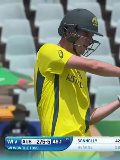 ICC U19 CWC: WI v AUS - Hearne falls after a well-made fifty