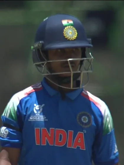 Abhigyan Kundu with a Four vs. Zimbabwe
