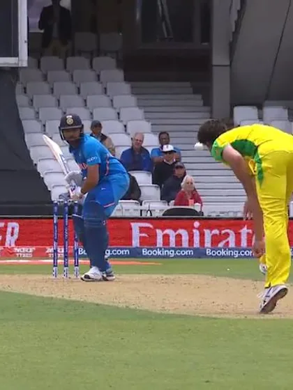 CWC19: IND v AUS - Nathan Coulter-Nile makes the breakthrough