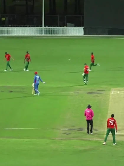 Wicket - Usman Ghani - Afghanistan v Bangladesh ICC T20WC 2022