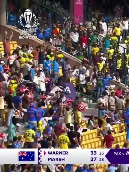 David Warner - Six - Australia vs Pakistan