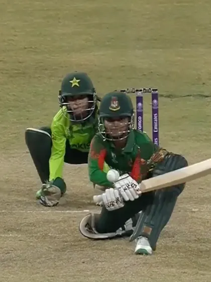 Nigar Sultana Joty's perfectly timed reverse sweep | CWC25