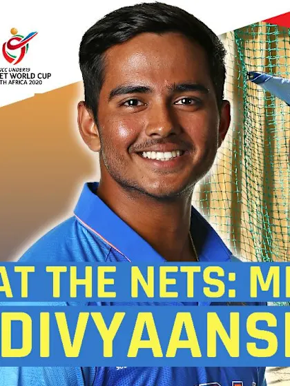 ICC U19 CWC: At the nets with Divyaansh Saxena