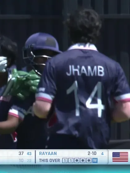 Rory Grant - Wicket - USA vs Scotland