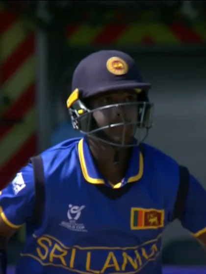 Viran Chamuditha with a Four vs. South Africa