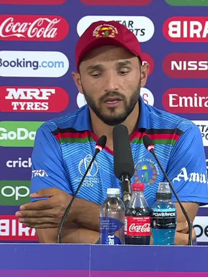 Logo of CWC19: AFG v WI – Gulbadin Naib post-match press conference