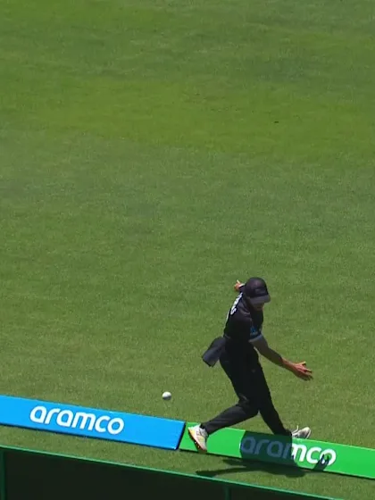 Logo of Aravelly Rao with a Six vs. New Zealand
