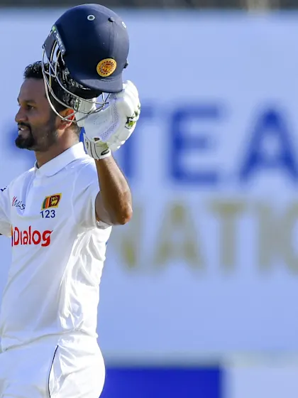 Karunaratne century headlines opening day of West Indies Test
