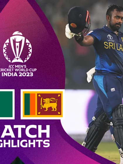 Bangladesh survive late drama to beat Sri Lanka | Match Highlights | CWC23