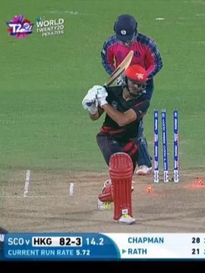 Logo of Hong Kong wicket Losses v Scotland Video ICC WT20 2016
