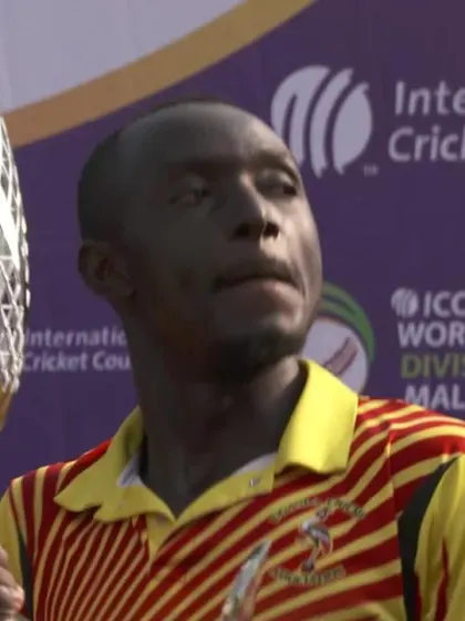 Uganda celebrate winning World Cricket League Division 4