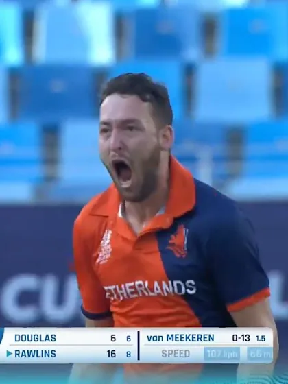 T20WCQ: NED v BER – Highlights of Paul van Meekeren's 3/26