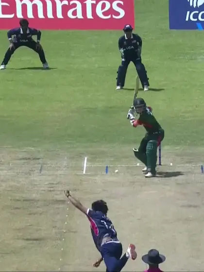 Zawad Abrar with a Four vs. USA