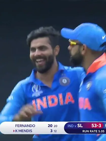 CWC19: SL v IND - First wicket of #CWC19 for Jadeja