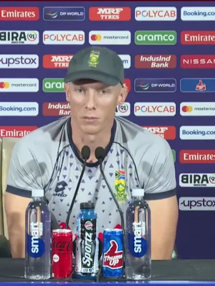 Rassie van der Dussen (South Africa player) pre-match Press Conference - 31st October 2023